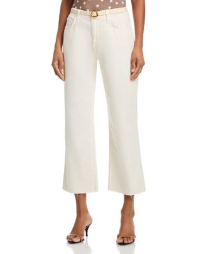 ラジャンス レディース ボトムス デニムパンツ ワイドレッグ ジーンズ L'AGENCE Wanda High Rise Crop Wide Leg Jeans in Light Ecru Light Ecru エクリュ