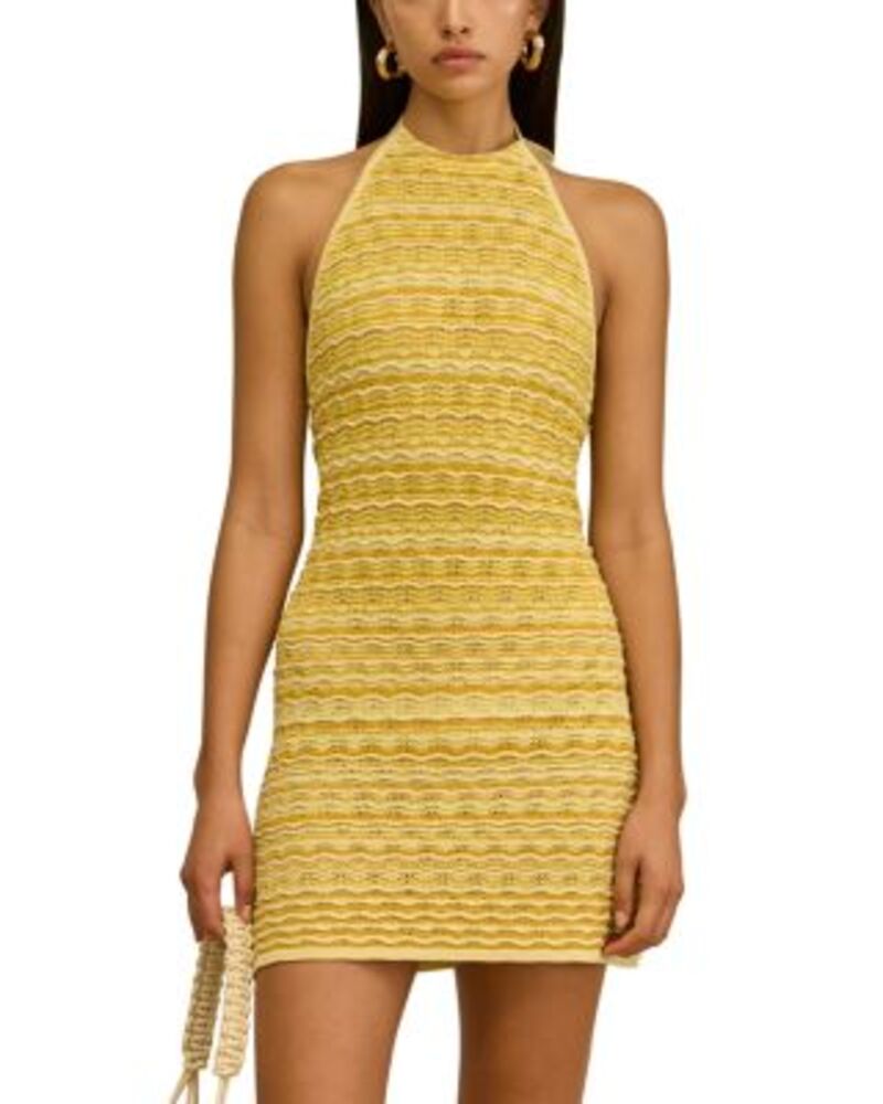 ブーム ガイア レディース トップス 衣装 編み物 ホルター Cult Gaia Erina Knit Halter Dress Marigold