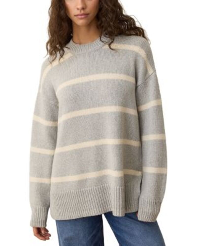 マリーン レイヤー レディース アウター ニット・セーター Marine Layer Berkeley Oversized Sweater Fog Stripe ストライプ