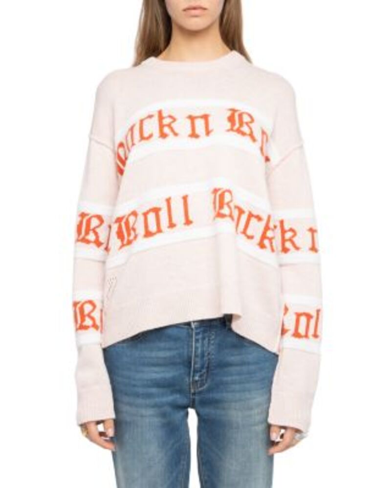 ザディグ エ ヴォルテール レディース アウター ニット・セーター クルーネック ウール Zadig & Voltaire Markuz Wool-Blend Crewneck Sweater Pearly