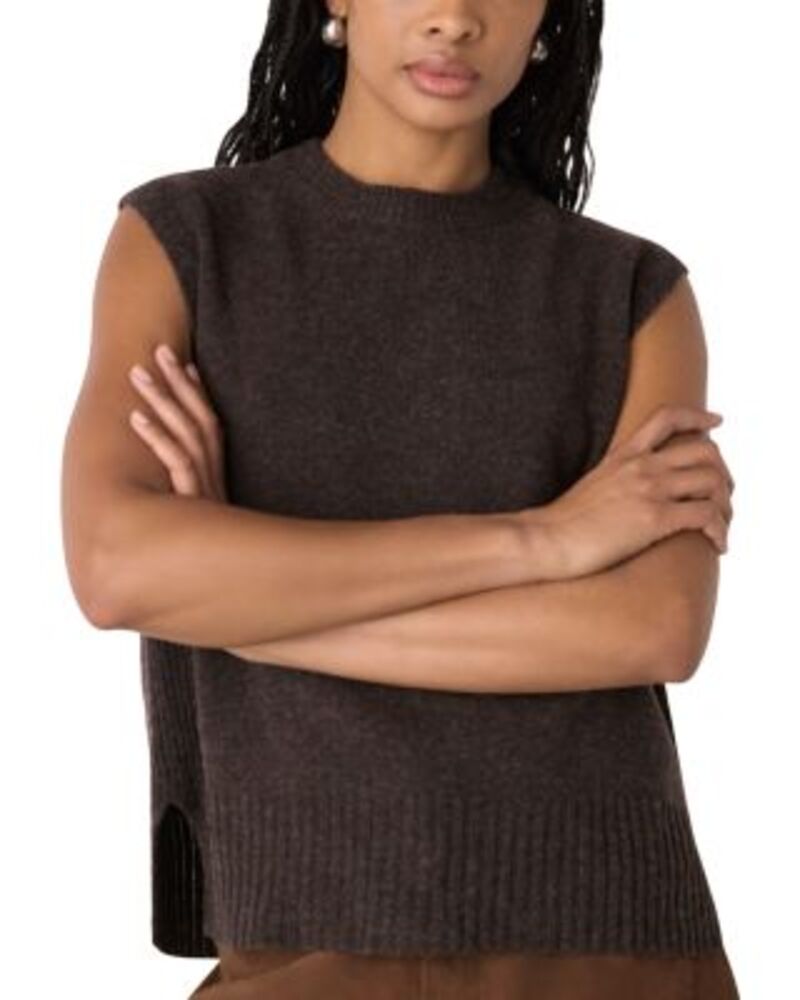 ホイッスルズ レディース アウター ニット・セーター ウール ノースリーブ Whistles Wool Sleeveless Tank Sweater Brown ブラウン