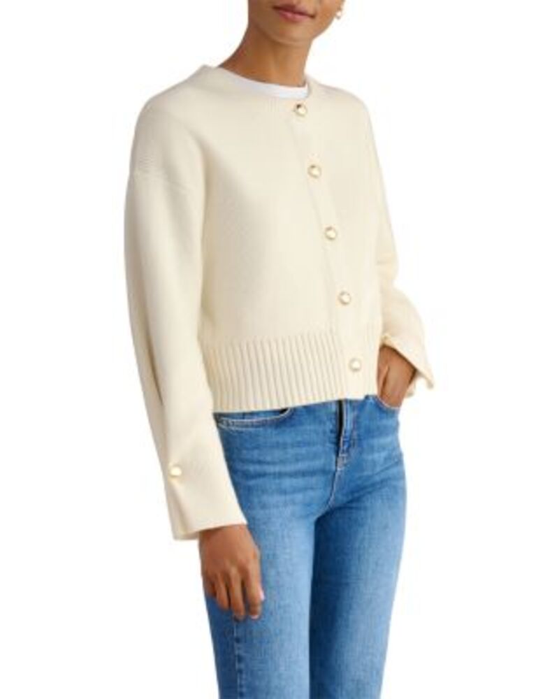 ホッブス英国の首都 レディース アウター ジレー HOBBS LONDON Abbott Cardigan Ivory 象牙色