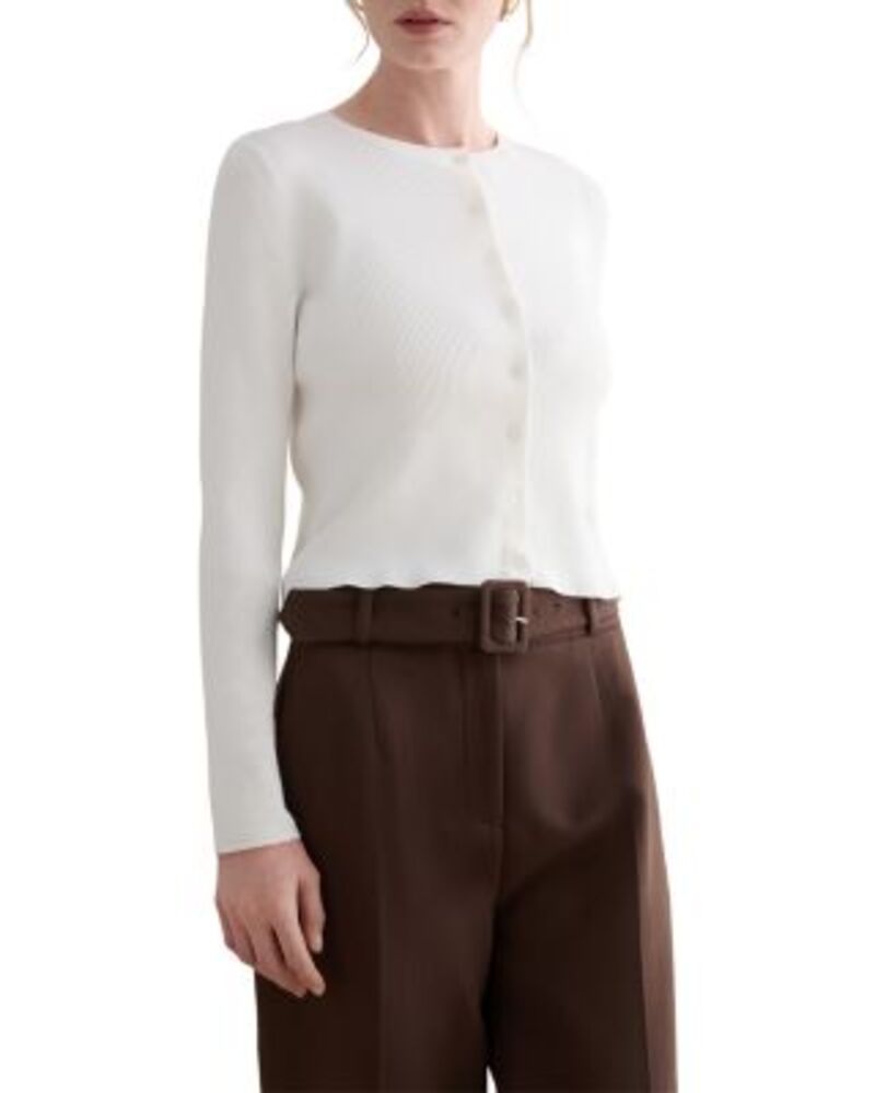 ホッブス英国の首都 レディース アウター ジレー HOBBS LONDON Larissa Cardigan Ivory 象牙色