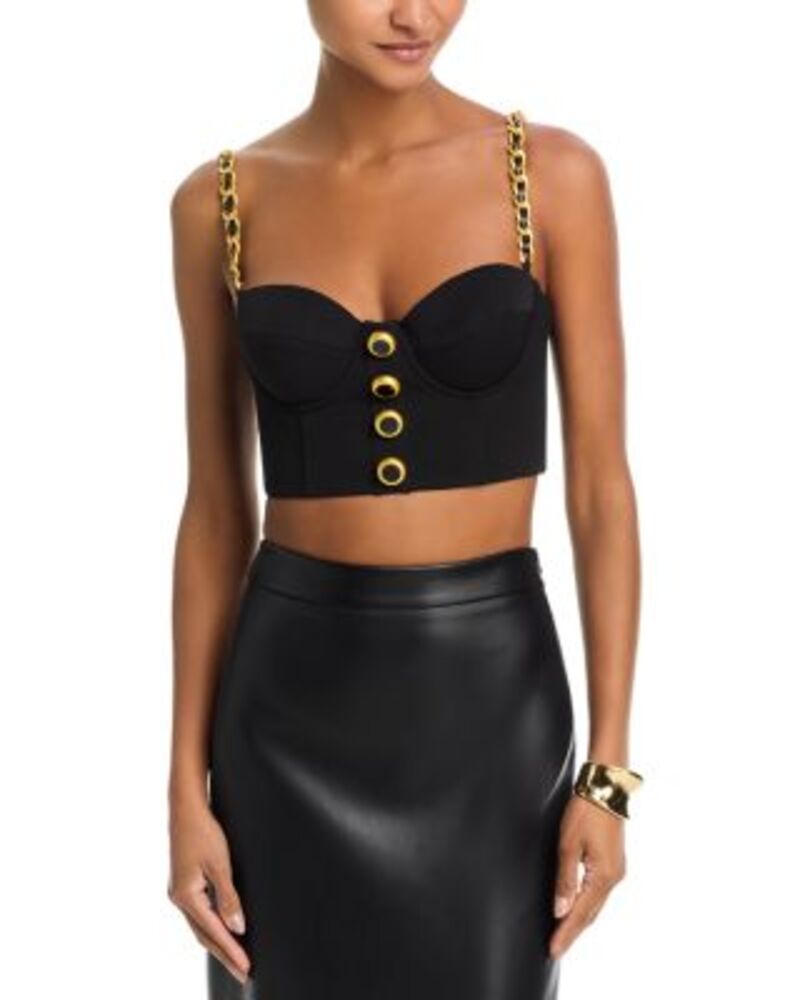 ラジャンス レディース アンダー御召しもの ブラ L\u0027AGENCE Sophia Chain Bralette Black 黒いこと