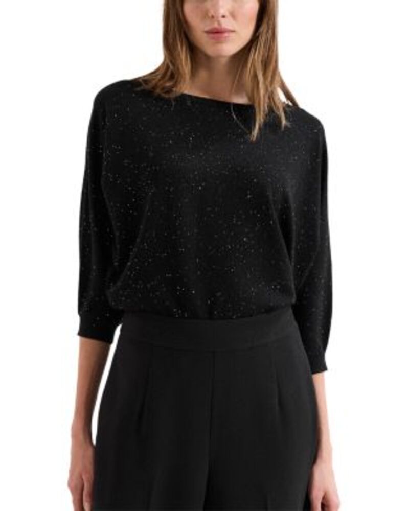フェイズ・エイト レディース アウター ニット・セーター スパンコール Phaseight Cristine Sequin Knit Sweater Black ブラック