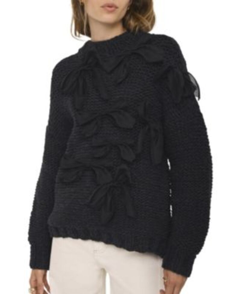 ミルトンベルベット レディース アウター ニット・セーター Mint Velvet Women's Bow Detail Sweater Navy ネイビー