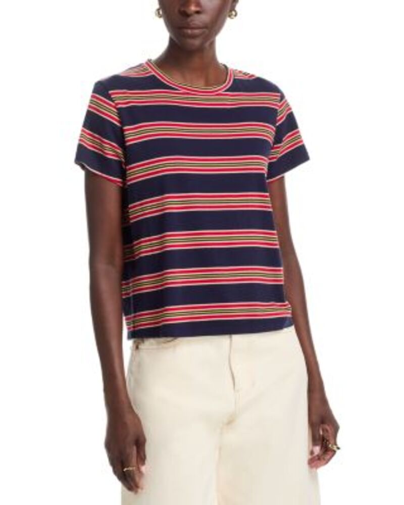 ザ・グレート レディース トップス Tシャツ THE GREAT. The Little Tee Scout Stripe ストライプ