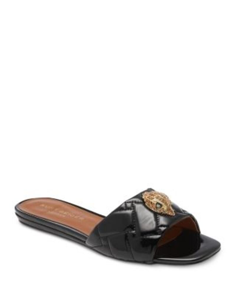 カートジェイガーロンドン レディース シューズ サンダル KURT GEIGER LONDON Women's Kensington Slide Sandals Black ブラック｜ReVida 店