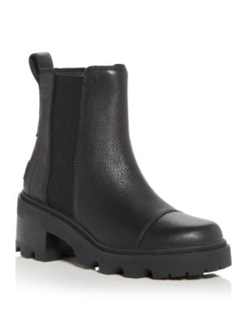 ソレル レディース シューズ ブーツ・レインブーツ チェルシーブーツ チェルシー ヒール Sorel Women's Joanow Block Heel Chelsea Boots Black ブラック