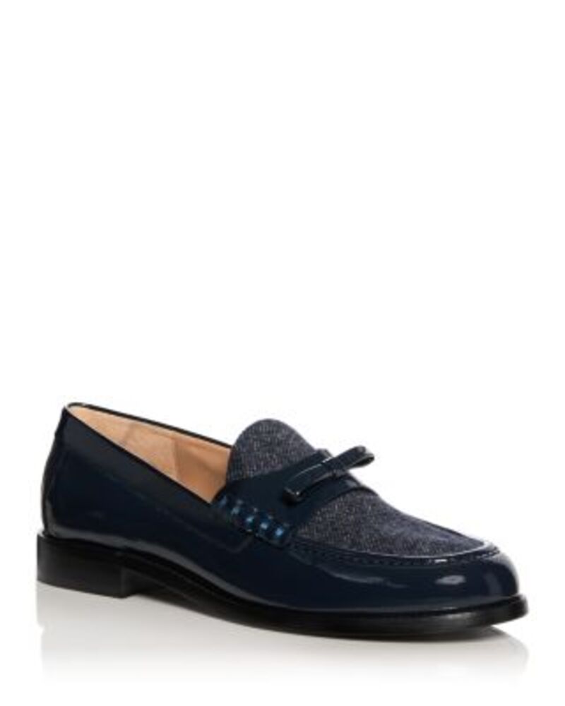 スチュアート ワイツマン レディース シューズ スリッポン・ローファー Stuart Weitzman Women\u0027s Lottie Bow Loafers Nice Blue 青碧