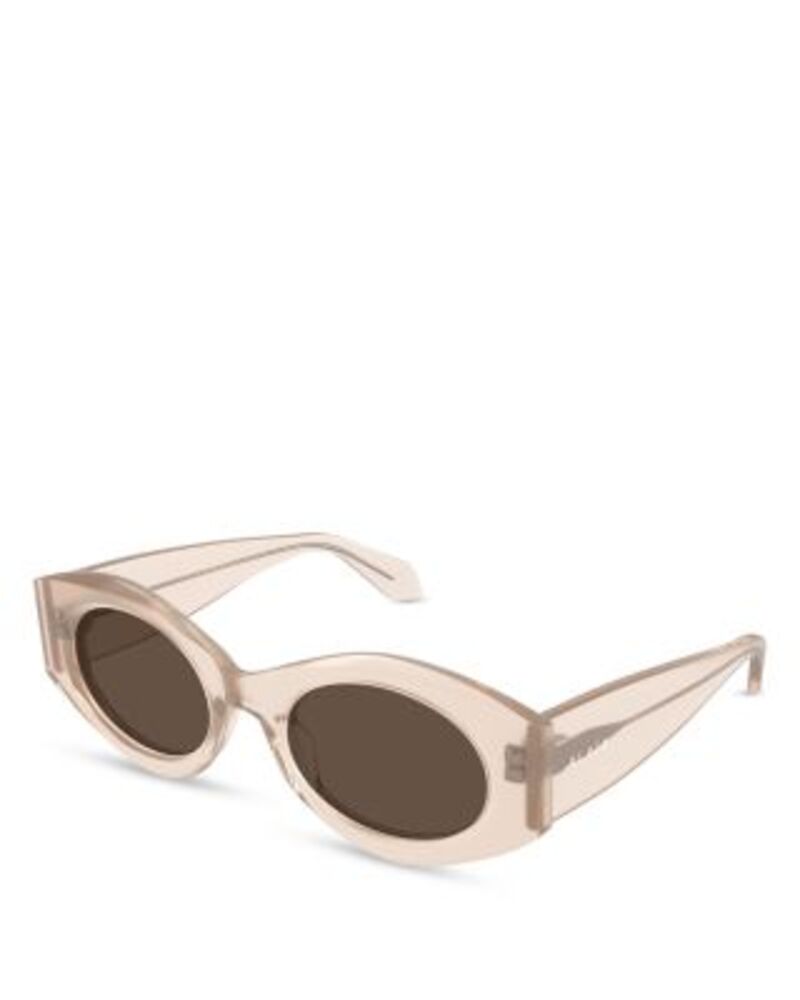 アライア レディース 佩び物 サングラス・アイウェア Alaia Oval Sunglasses 52粍 Pink サクラ色