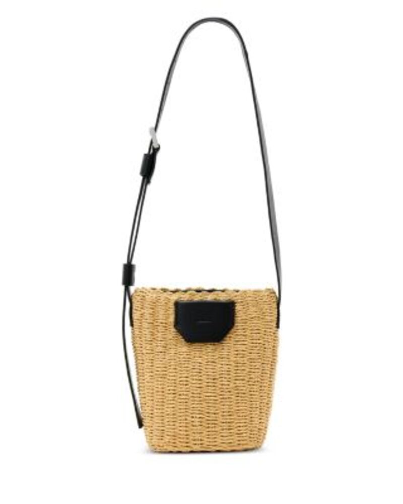 オールセインツ レディース 御徒面子 ALLSAINTS Alba Small Paper Straw Crossbody Bag Natural レディースバッグ-ショルダーバッグ・メッセンジャーバッグ