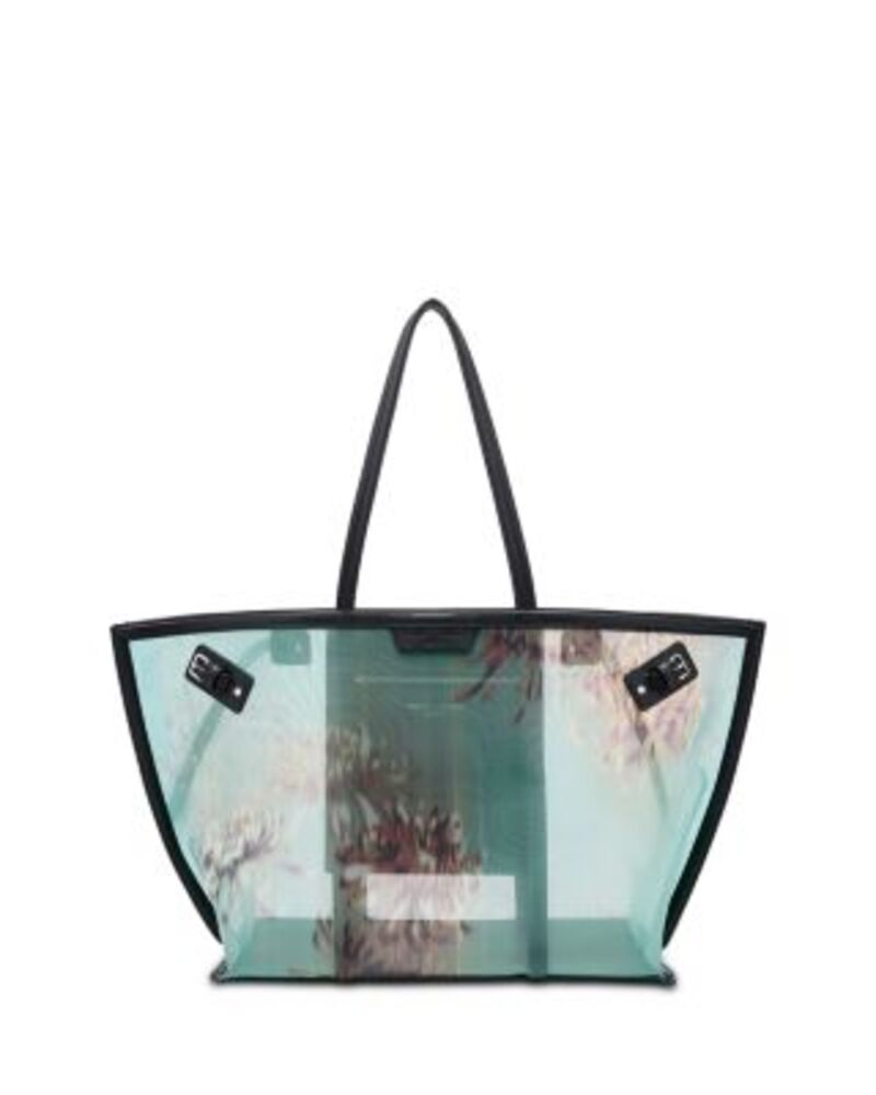 プロエンザショラー レディース バッグ プリント メッシュ Proenza Schouler Days Carryallarge Printed Mesh Tote Bag Verdigris