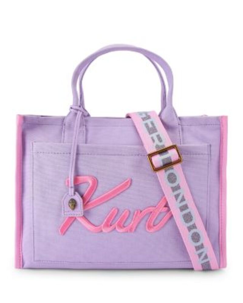 カートジェイガーロンドン レディース バッグ KURT GEIGER LONDON Large Canvas Tote Light Purple/Pastel Pink ピンク