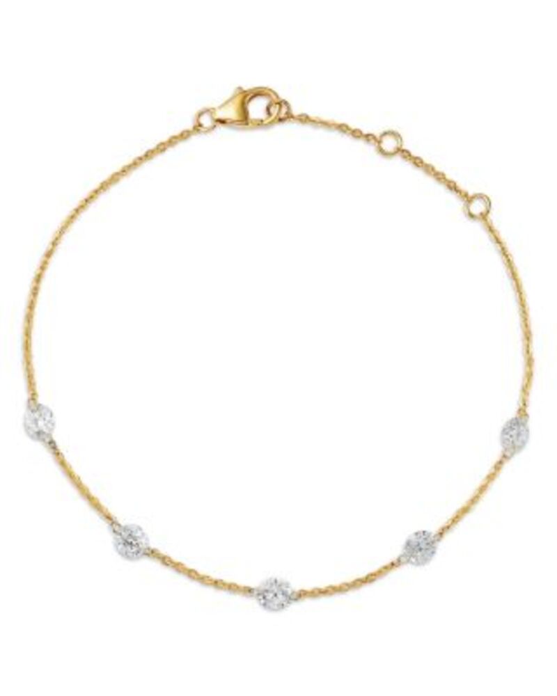 ムーン & メドウ レディース アクセサリー ブレスレット・バングル・アンクレット Moon & Meadow 14K Yellow Gold Lab Grown Diamond Bracelet Gold ゴールド｜ReVida 店