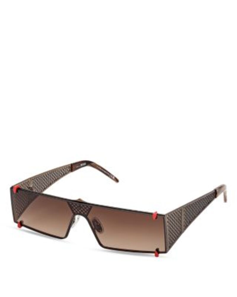 クリスチャン・ルブタン レディース アクセサリー サングラス・アイウェア Christian Louboutin Shield Metal Sunglasseshiny Dark Bronze/Brown ブラウン