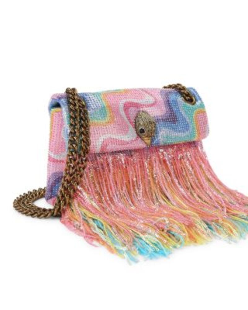カートジェイガーロンドン レディース バッグ ミニ フリンジ KURT GEIGER LONDON Kensington Mini Rhinestone Fringed Shoulder Bag Open Miscelaneous