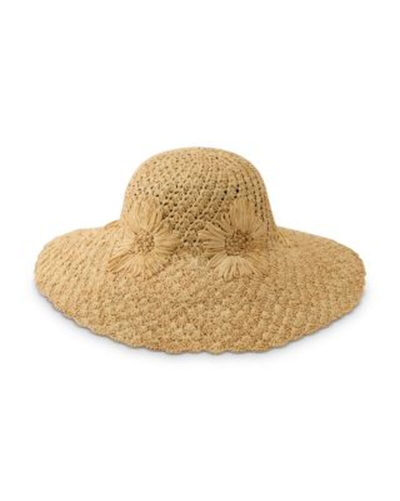 ヘレンカミンスキー レディース アクセサリー 帽子 Helen Kaminski Nadia Raffia Crochet Sun Hat Natural|ReVida 店