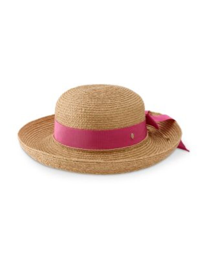 ヘレンカミンスキー レディース アクセサリー 帽子 Helen Kaminski Newport Raffia Braid Hat Natural/Bright Pink ピンク