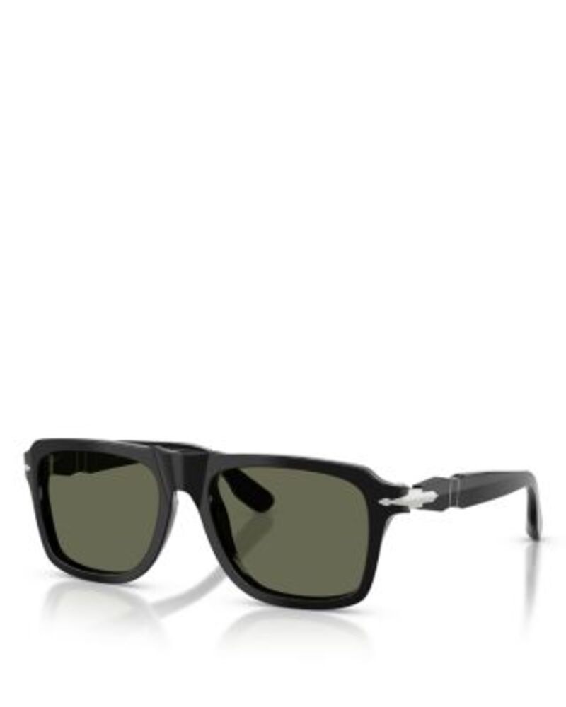 ペルソル レディース アクセサリー サングラス・アイウェア Persol Rectangular Sunglasses 55mm Black ブラック 92,840円
