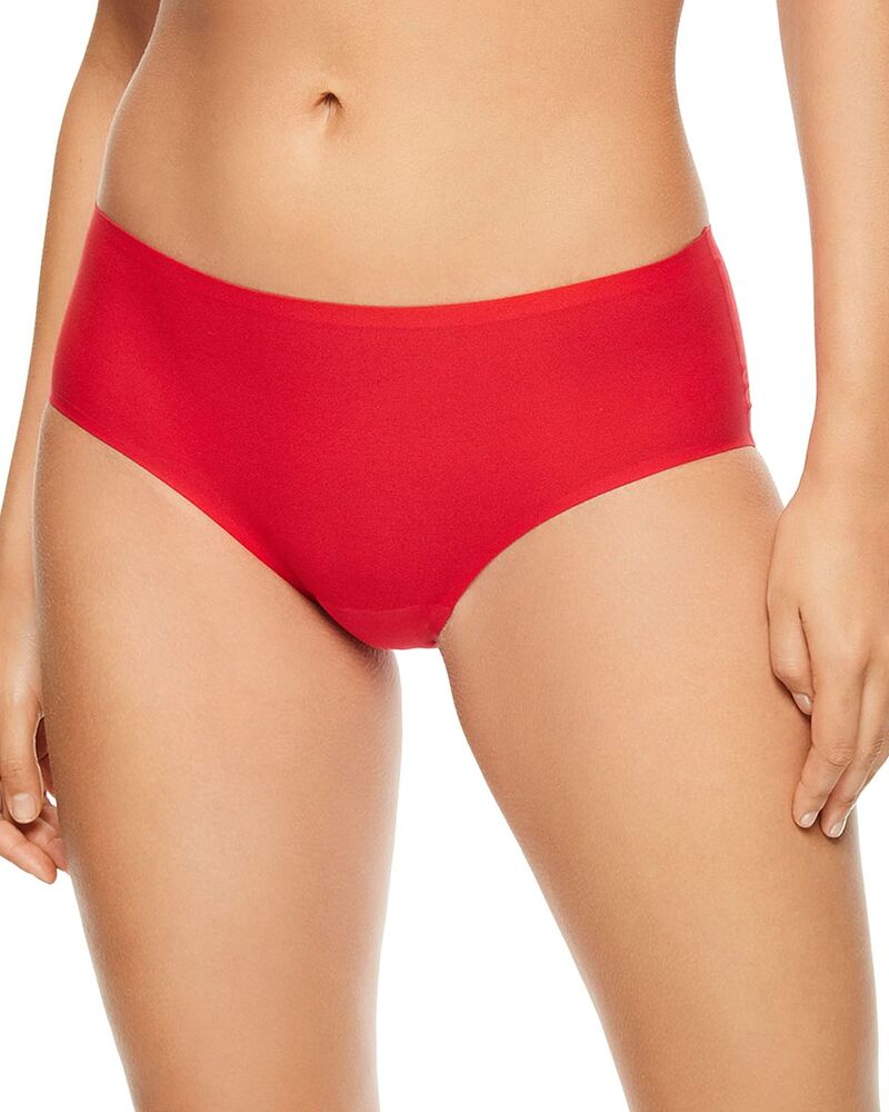 シャントル レディース アンダー御召しもの ズボン下 Chantelle Soft Stretch One-Size Seamless Hipster Poppy Red 赤いこと