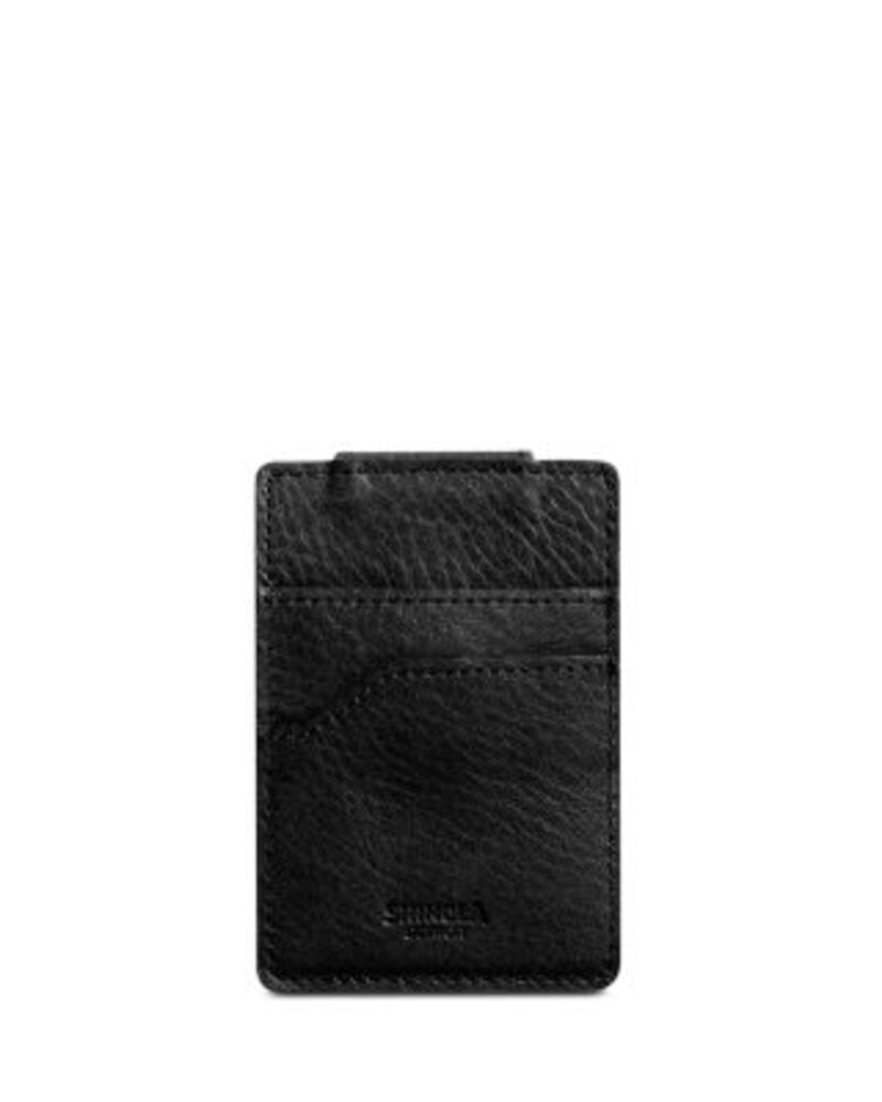 シャイノーラ メンズ アクセサリー 財布 レザー Shinola Signature Leather Magnetic Money Clip Card Case Black ブラック