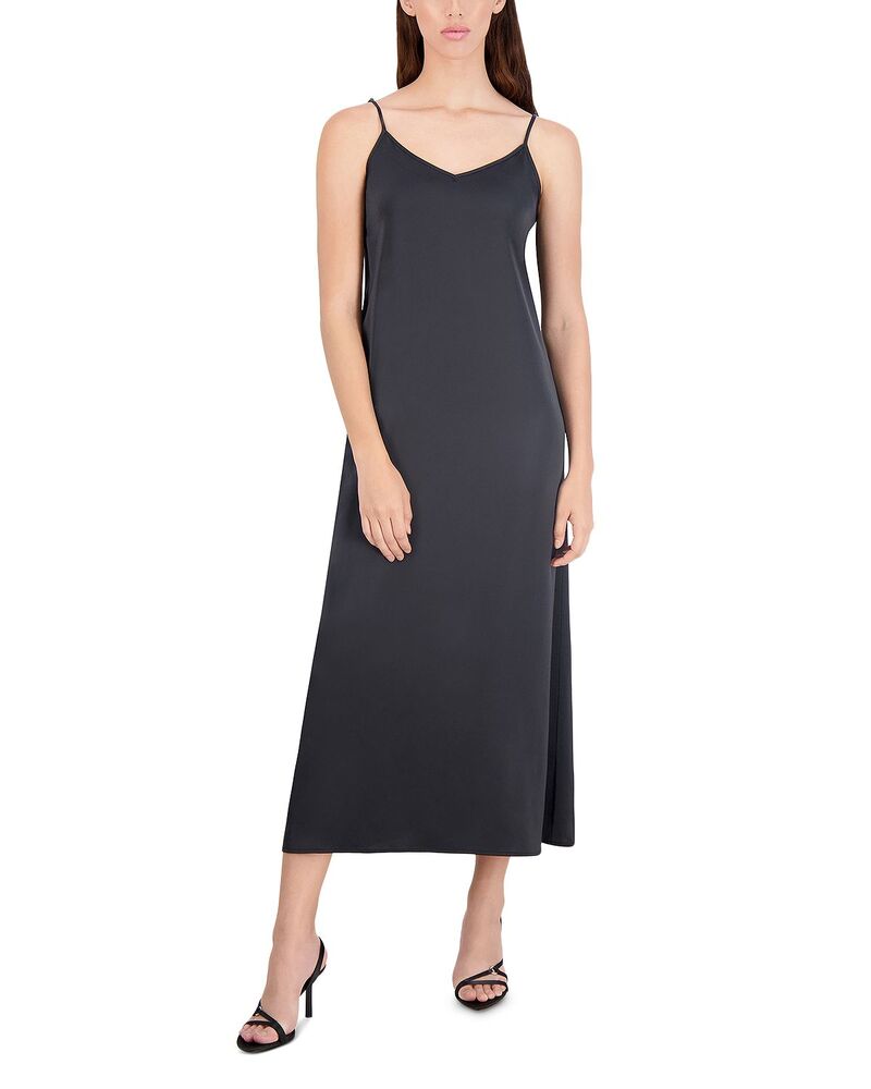 ポイント レディース トップス ワンピース A ライン Point A Line Slip Dress Black ブラック