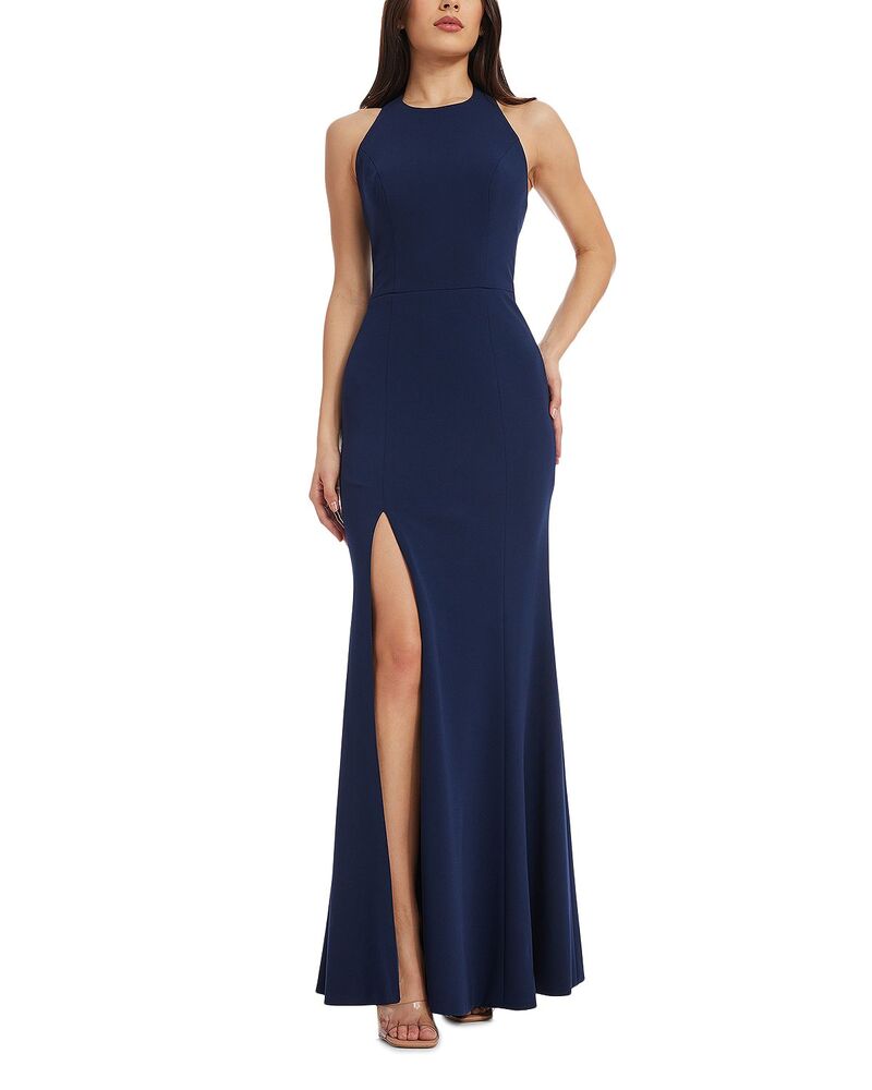 ドレスザポプレーション レディース トップス ワンピース ホルター Dress the Population Paige Halter Gownavy ネイビー｜ReVida 店