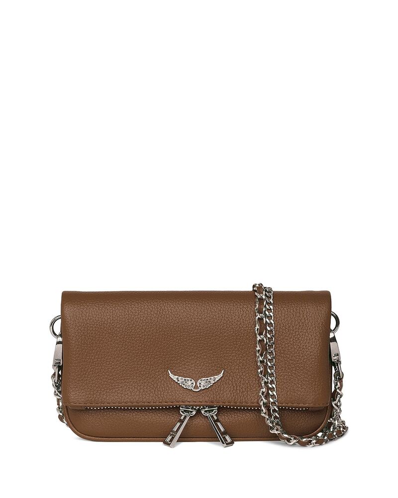 ザディグ エ ヴォルテール レディース バッグ レザー Zadig & Voltaire Rock Nano Grained Leather Crossbody Heritage