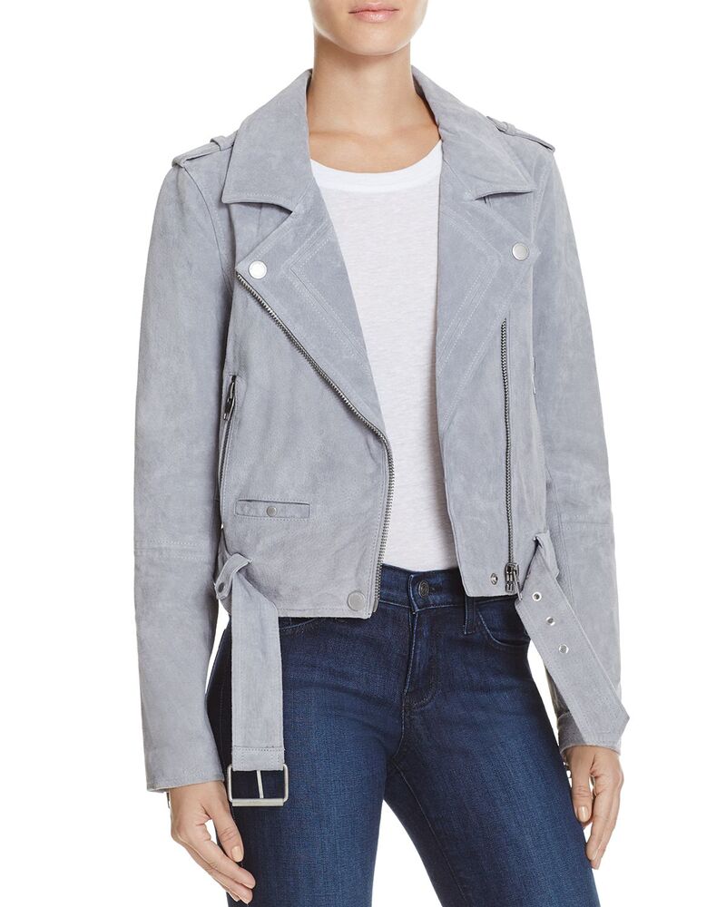 ブランクニューヨーク レディース アウター ジャケット・ブルゾン スエード BLANKNYC Suede Moto Jacket Cloud Grey グレー|ReVida 店