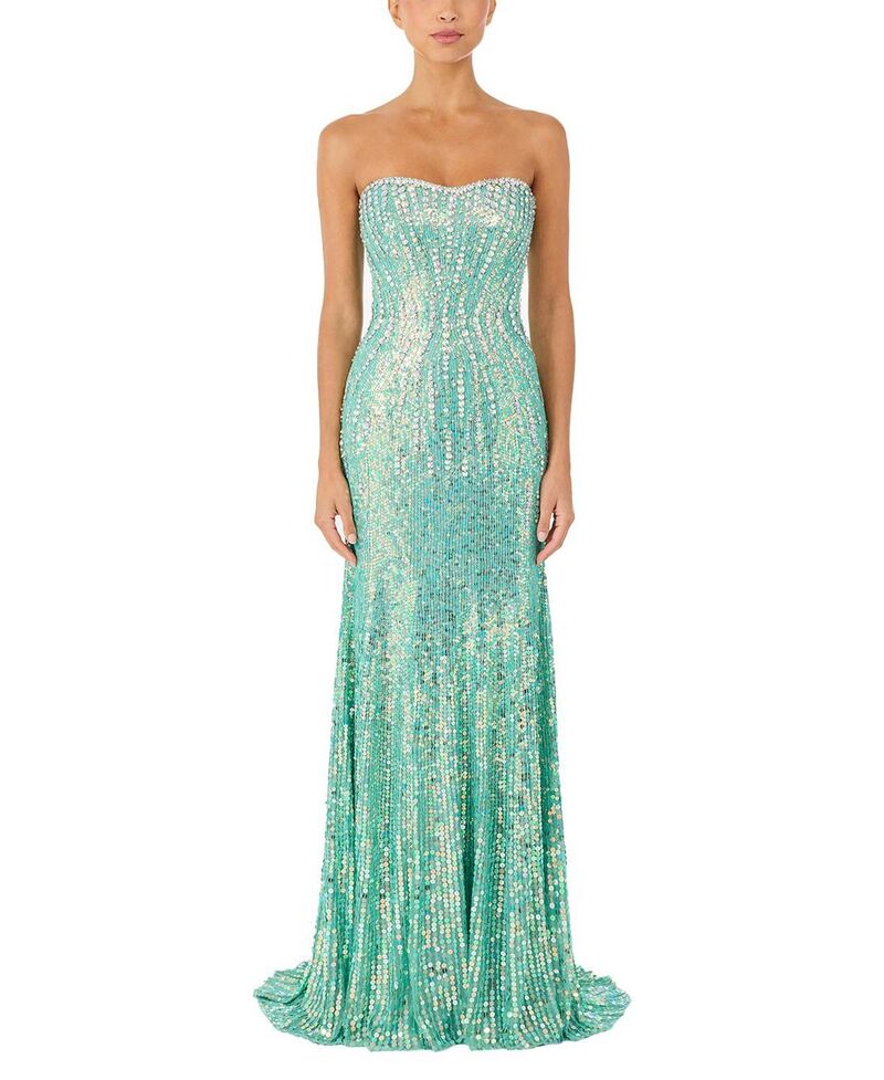 ジェニー・パッカム レディース トップス ワンピース Jenny Packham Sarai Gown Ocean Breeze|ReVida 店