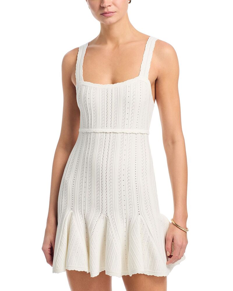 ラブスハックファンシー レディース トップス 衣装 ミニ LoveShackFancy Tabatha Mini Bodycon Dress Whitea 白いこと