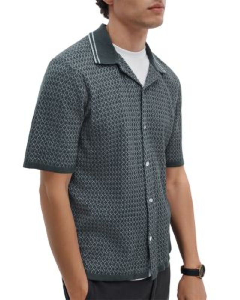 ラグアンドボーン メンズ トップス シャツ rag & bone Harvey Crosstitch Shirt Charcoal Grey チャコール 43,680円