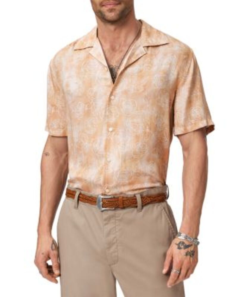 ジョンバルベイトス メンズ トップス シャツ フラワー柄 フラワー John Varvatos Floral Camp Collar Shirt Faded Twin