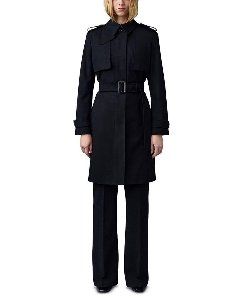 マッカージュ レディース アウター コート Mackage Ladies Trench Coat Black ブラック