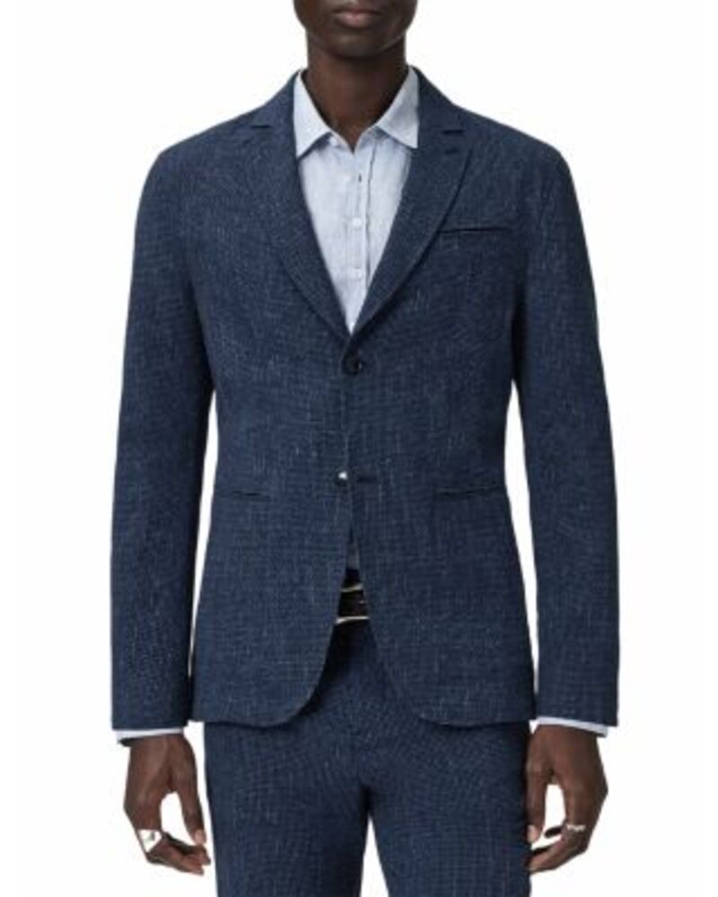 ジョンバルベイトス メンズ アウター ジャケット・ブルゾン John Varvatos Allen Jacket Oiled Blue ブルー