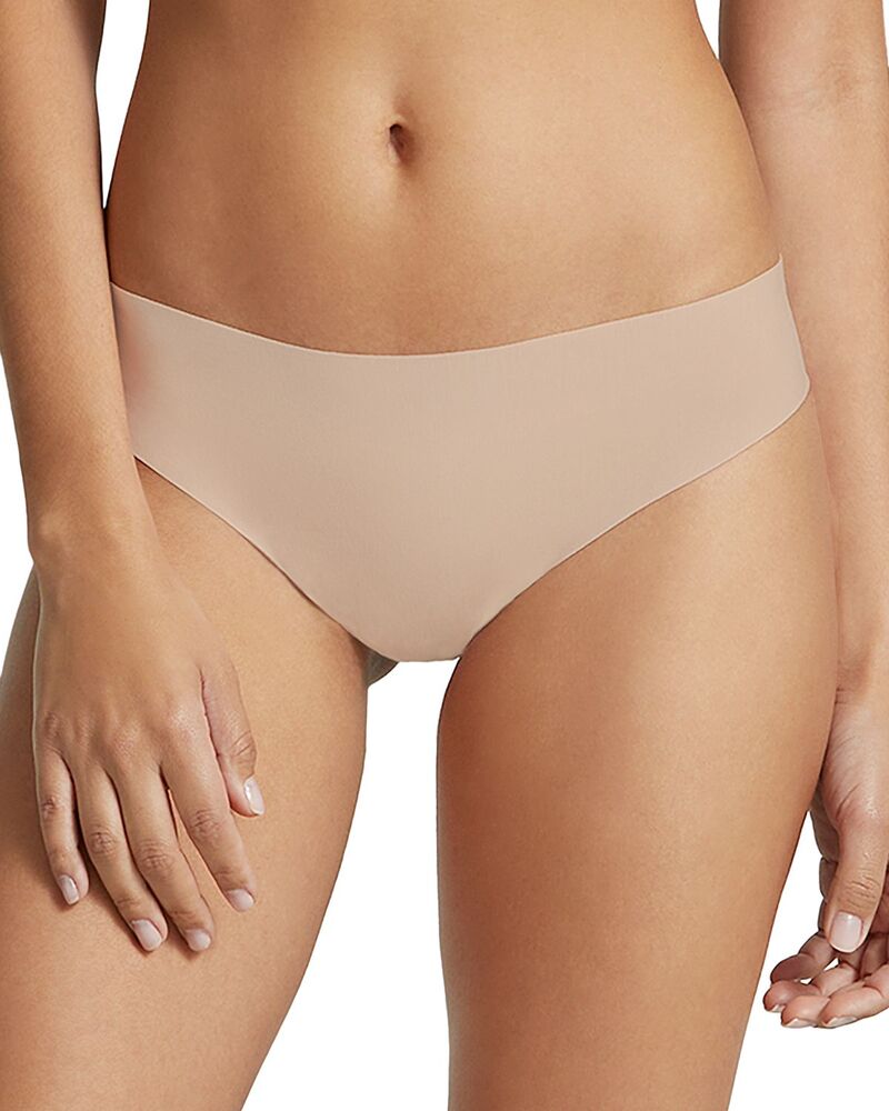 コマンドー レディース アンダーウェア パンツ Commando Butter Mid-Rise Thong Beige ベージュ