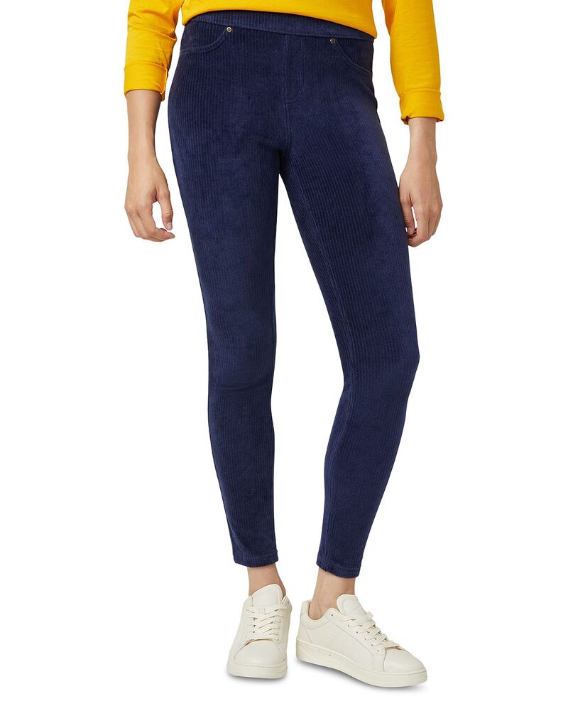ヒュー レディース ボトムス レギンス コーデュロイ HUE Classicorduroy Leggings Navy ネイビー