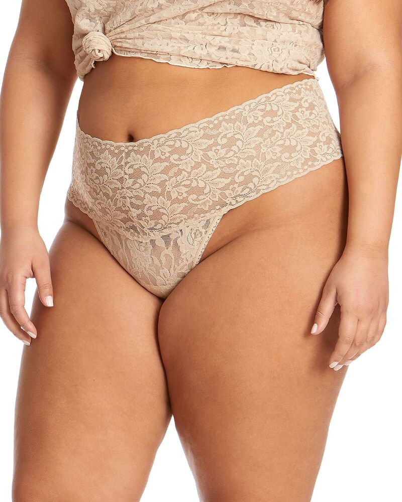ハンキーパンキー レディース アンダーウェア パンツ プラスサイズ レース Hanky Panky Plus Retro Lace Thong Chai