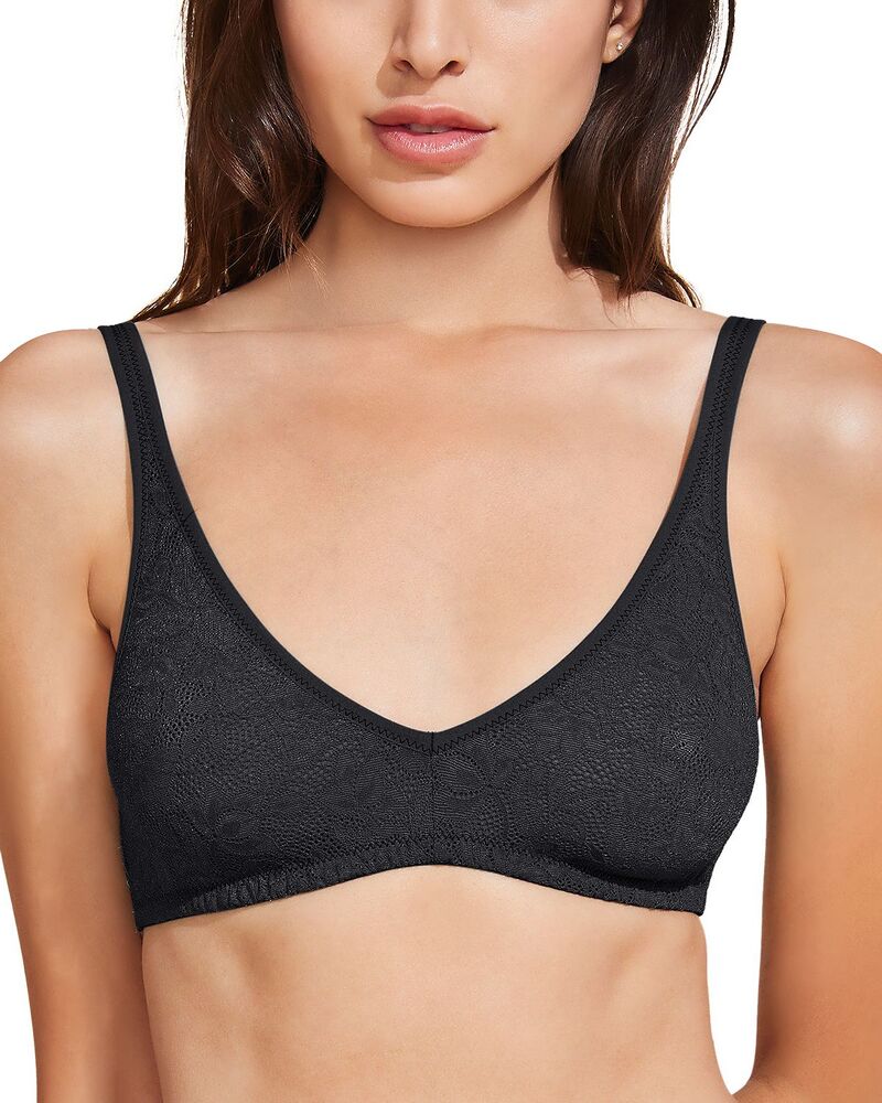 エバージェイ レディース アンダーウェア ブラジャー レース Eberjey Soft Stretch Recycled Lace Plunge Bralette Black ブラック 17,266円