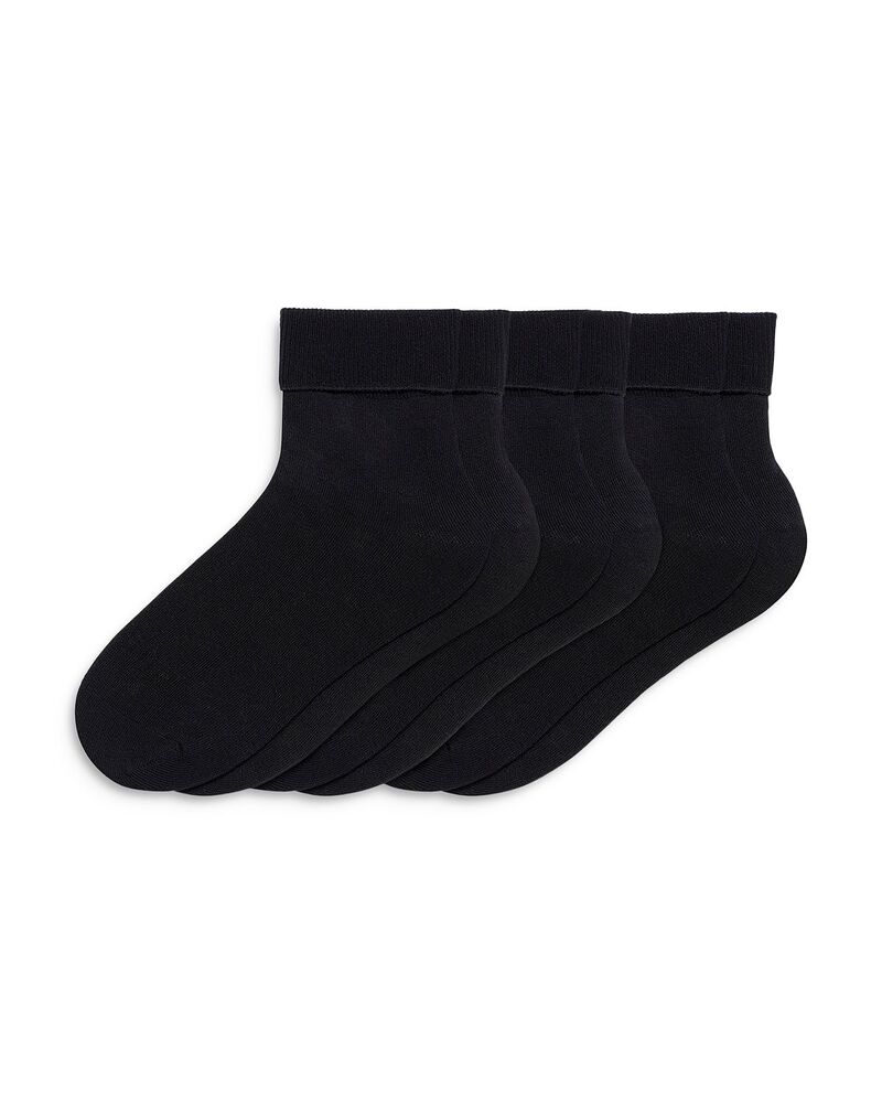 ヒュー レディース アンダーお召しもの ソックス HUE Bobby Socks Pack of 3 Black 黒いこと