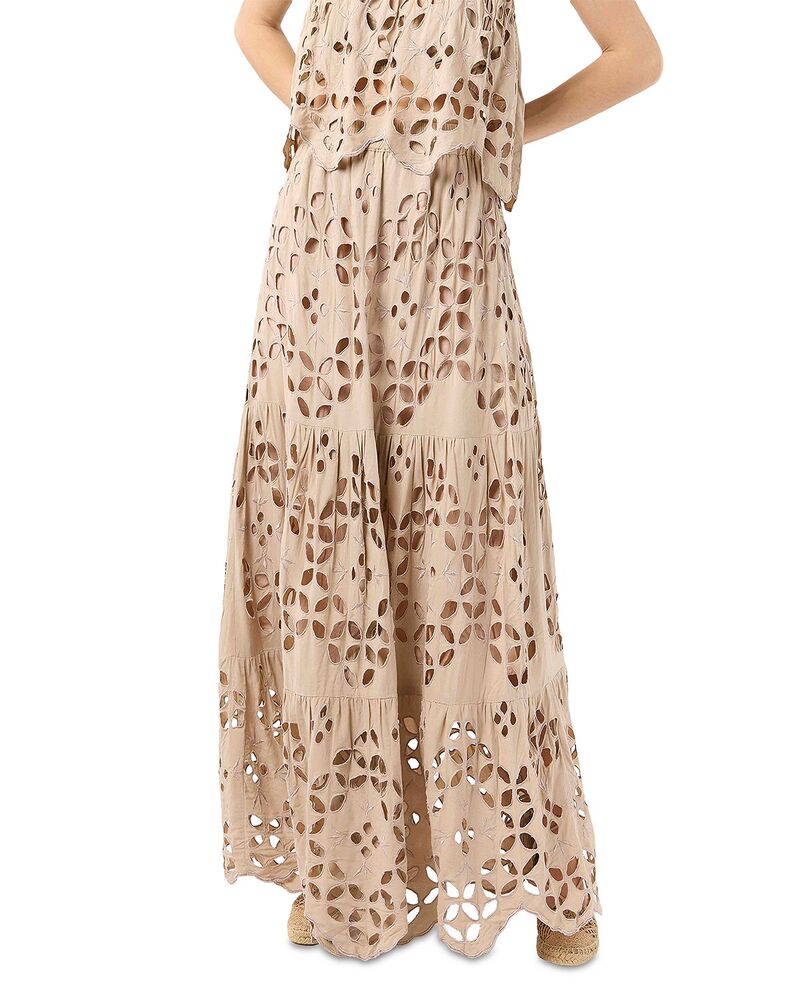 ティアールハワイ レディース ボトムスカート カットアウト Tiare Hawaii Bora Eyelet Cutout Skirt Earth