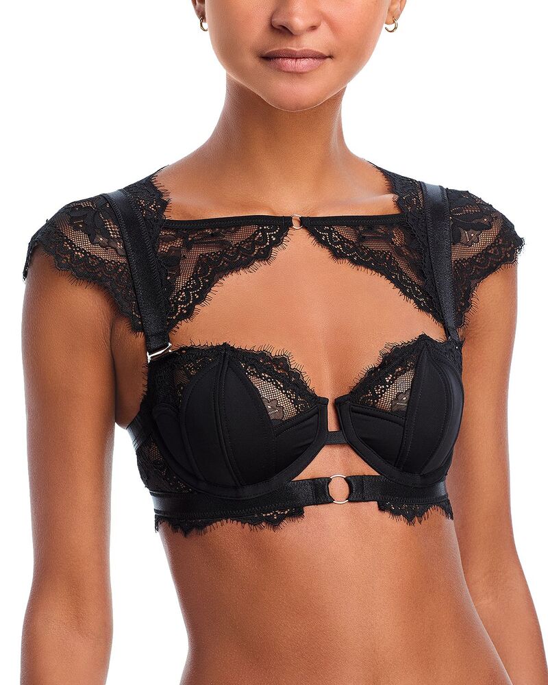 ディストルアンドスパイア レディース アンダーウェア ブラジャー レース Thistle and Spire Daphne Lace Balconette Bra Black ブラック