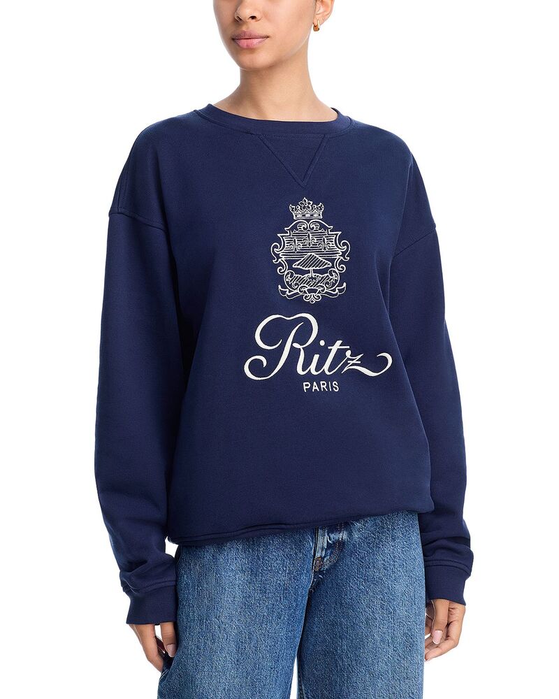 一こま レディース アウター パーカー・スウェット プルオーバー FRAME Ritz Unisex Sweatshirt Dark Navy 米国海軍
