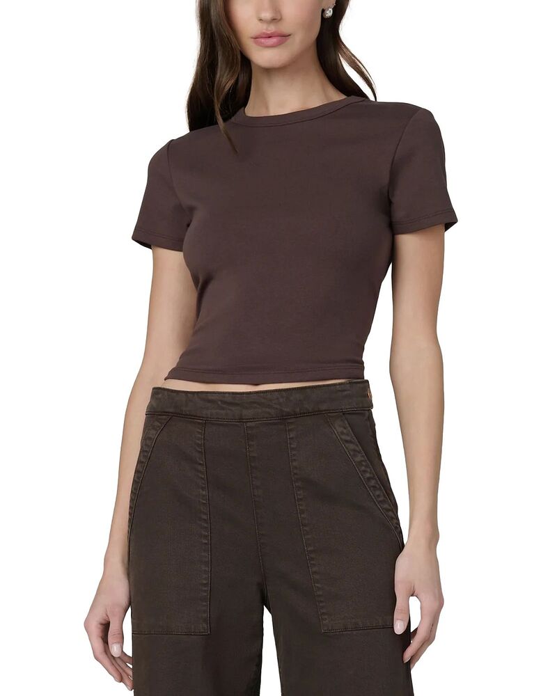 ジョーズジーンズ レディース トップス Tシャツ Joe Jeans The Baby Tee Cacao