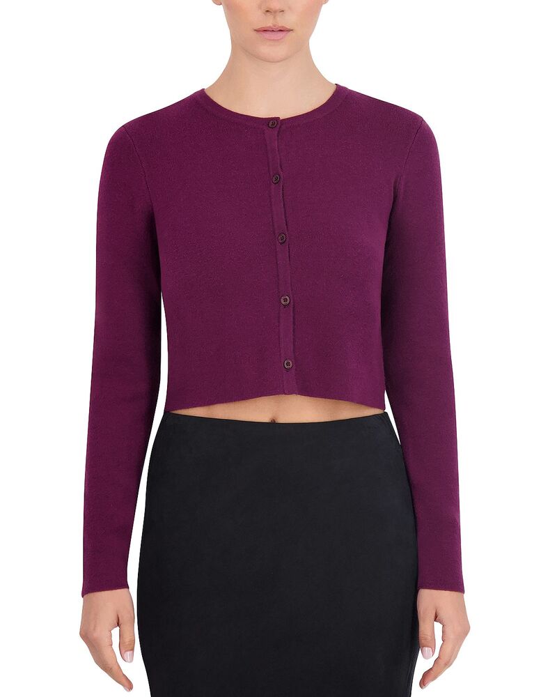 ポイント レディース アウター ニット・セーター クルーネック カーディガン クロップド Point Cropped Crewneck Cardigan Cabernet