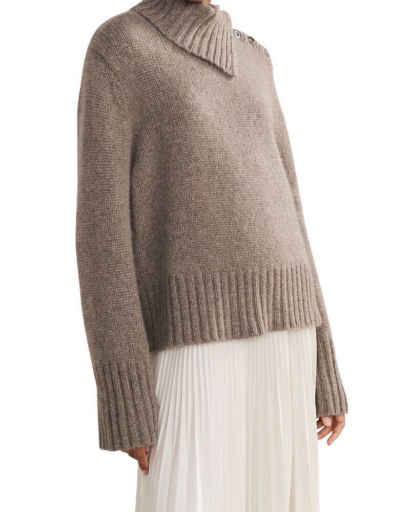 ジェニーケイン レディース アウター ニット・セーター Jenni Kayne Jackie Cashmere Sweater Taupe トープ