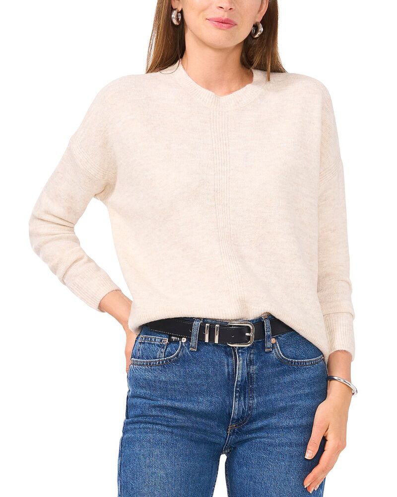 ヴィンスカムート レディース アウター ニット・セーター クルーネック VINCE CAMUTO Center Seam Crewneck Sweater Malted 11,684円