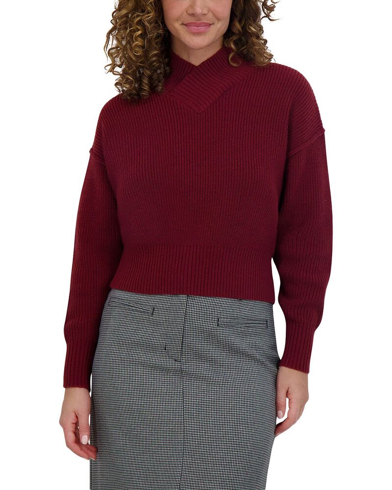ポイント レディース アウター ニット・セーター Point Chunky Knit Sweater Syrah