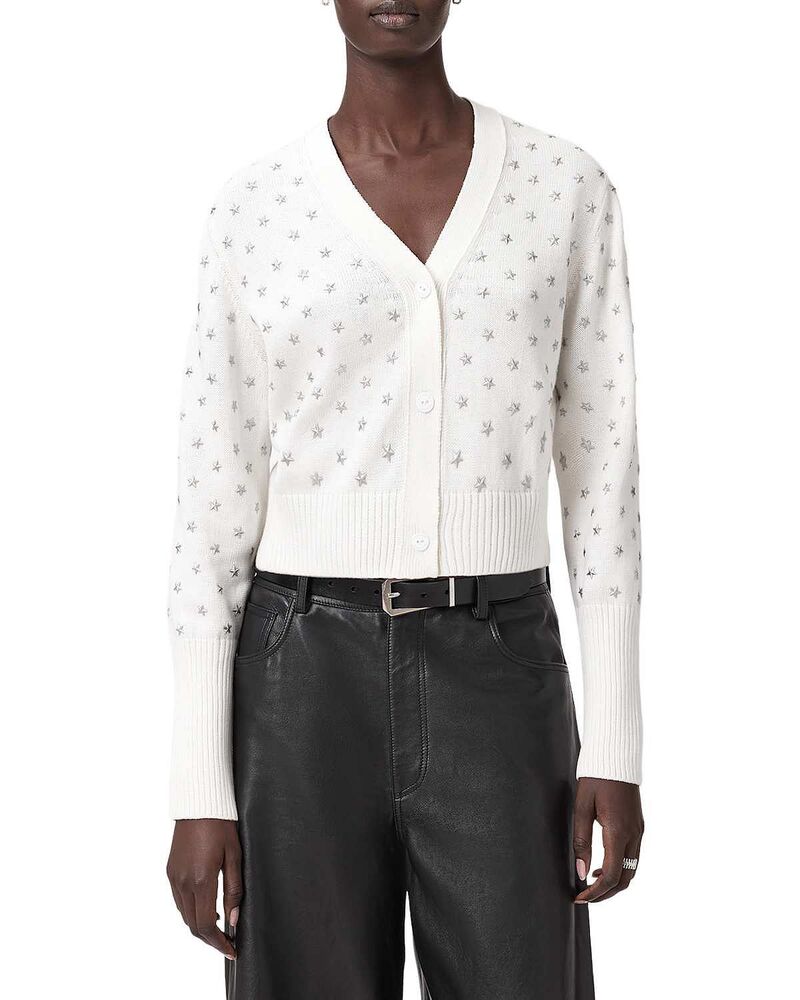 オールセインツ レディース アウター カーディガン ALLSAINTS Mazzy Cardigan Chalk White ホワイト